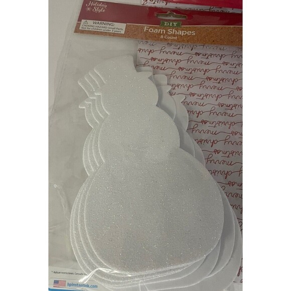 2 Christmas Decor Activity Kits Snowman- Gnome & 1 Tree 2 Snowman Foam Shapes - Picture 4 of 8